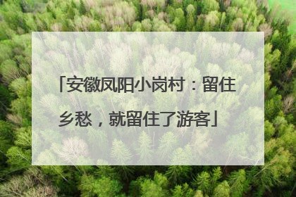 安徽凤阳小岗村：留住乡愁，就留住了游客