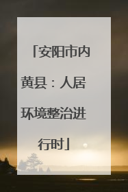 安阳市内黄县：人居环境整治进行时