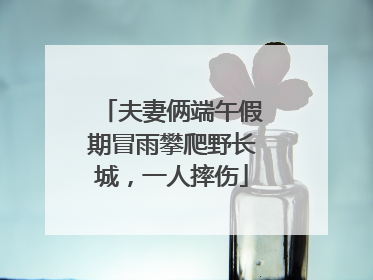 夫妻俩端午假期冒雨攀爬野长城，一人摔伤