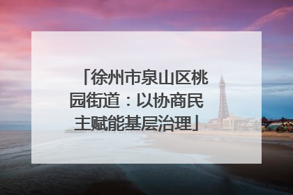 徐州市泉山区桃园街道：以协商民主赋能基层治理