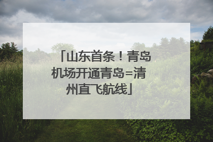 山东首条！青岛机场开通青岛=清州直飞航线