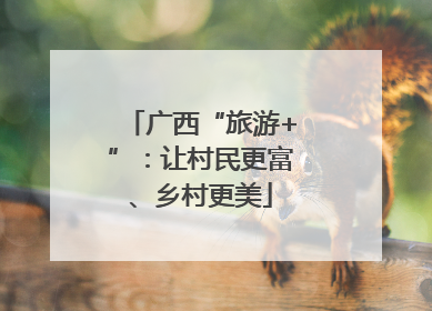 广西“旅游+”：让村民更富、乡村更美