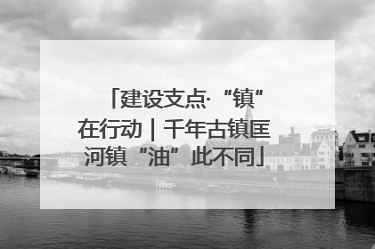 建设支点·“镇”在行动｜千年古镇匡河镇“油”此不同