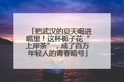 把武汉的夏天喝进嘴里！这杯栀子花“上岸茶”，成了百万年轻人的青春暗号