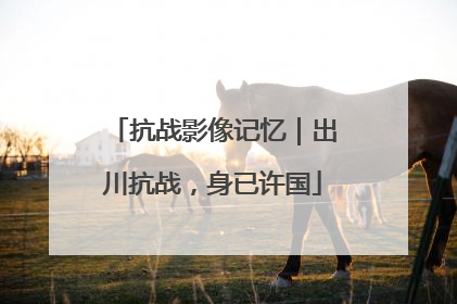 抗战影像记忆｜出川抗战，身已许国
