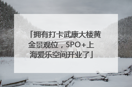 拥有打卡武康大楼黄金景观位，SPO+上海爱乐空间开业了