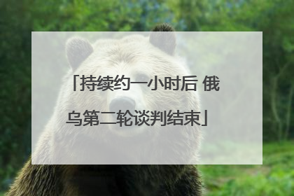 持续约一小时后 俄乌第二轮谈判结束