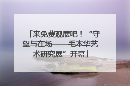 来免费观展吧！“守望与在场——毛本华艺术研究展”开幕