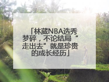 林葳NBA选秀梦碎，不论结局“走出去”就是珍贵的成长经历