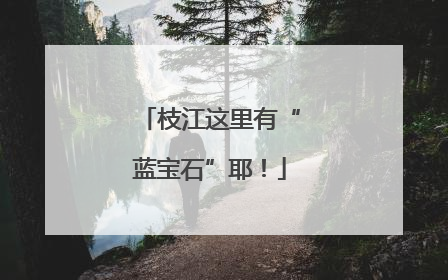 枝江这里有“蓝宝石”耶！