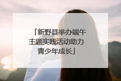 新野县举办端午主题实践活动助力青少年成长