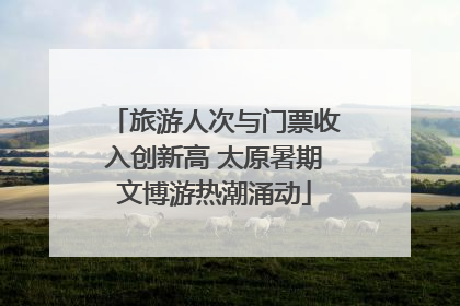 旅游人次与门票收入创新高 太原暑期文博游热潮涌动