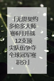 无畏契约多伦多大师赛6月开战 12支顶尖队伍争夺全球冠军赛积分