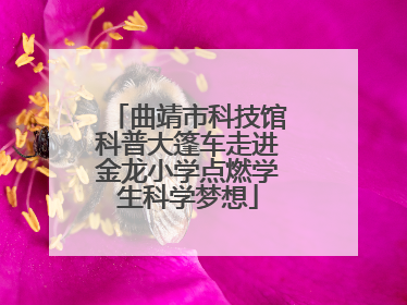 曲靖市科技馆科普大篷车走进金龙小学点燃学生科学梦想