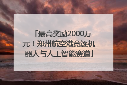 最高奖励2000万元！郑州航空港竞逐机器人与人工智能赛道