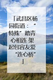 武昌区杨园街道：“特殊”踏青心相连 架起包容友爱“连心桥”