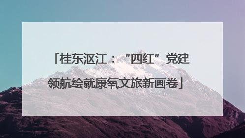 桂东沤江：“四红”党建领航绘就康氧文旅新画卷