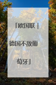 欧国联｜德国不敌葡萄牙