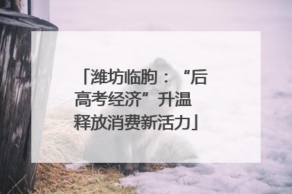 潍坊临朐：“后高考经济”升温 释放消费新活力