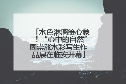水色淋漓绘心象！“心中的自然”周崇涨水彩写生作品展在临安开幕