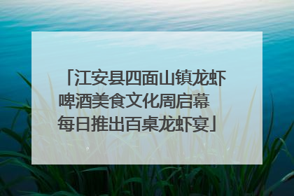江安县四面山镇龙虾啤酒美食文化周启幕 每日推出百桌龙虾宴