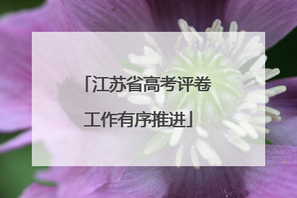 江苏省高考评卷工作有序推进
