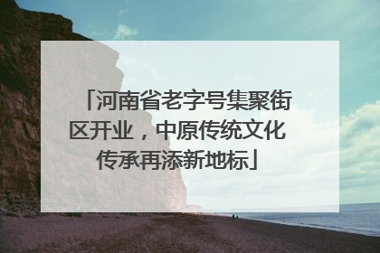 河南省老字号集聚街区开业，中原传统文化传承再添新地标