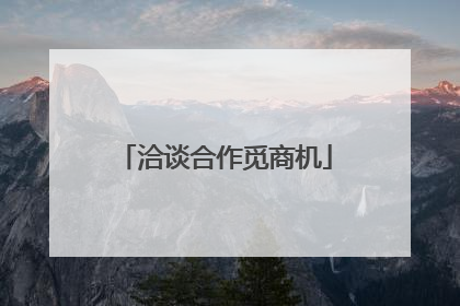 洽谈合作觅商机