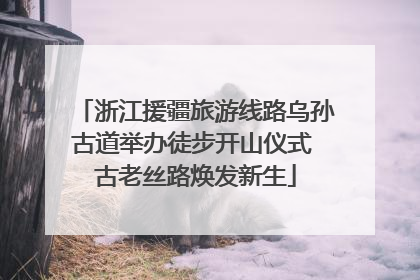 浙江援疆旅游线路乌孙古道举办徒步开山仪式 古老丝路焕发新生