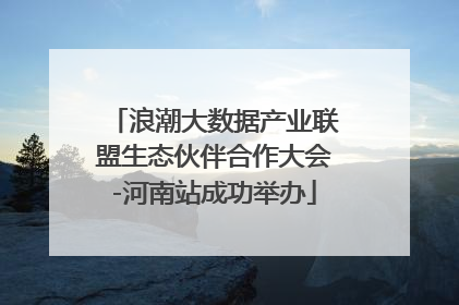 浪潮大数据产业联盟生态伙伴合作大会-河南站成功举办