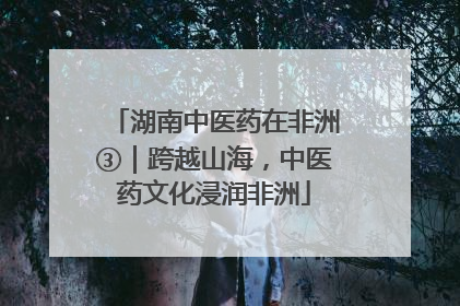 湖南中医药在非洲③｜跨越山海，中医药文化浸润非洲
