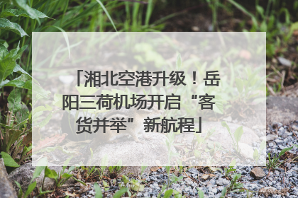 湘北空港升级！岳阳三荷机场开启“客货并举”新航程