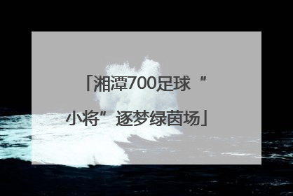 湘潭700足球“小将”逐梦绿茵场