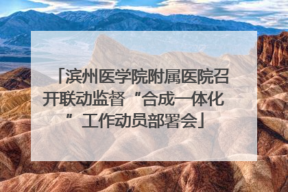 滨州医学院附属医院召开联动监督“合成一体化”工作动员部署会