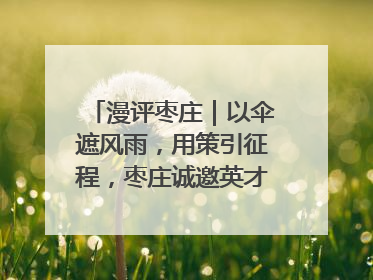 漫评枣庄｜以伞遮风雨，用策引征程，枣庄诚邀英才共赴山海！
