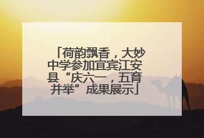 荷韵飘香，大妙中学参加宜宾江安县“庆六一，五育并举”成果展示