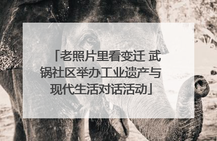 老照片里看变迁 武锅社区举办工业遗产与现代生活对话活动