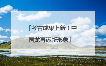考古成果上新！中国龙再添新形象