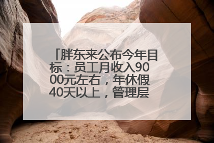 胖东来公布今年目标：员工月收入9000元左右，年休假40天以上，管理层人均分配70万元