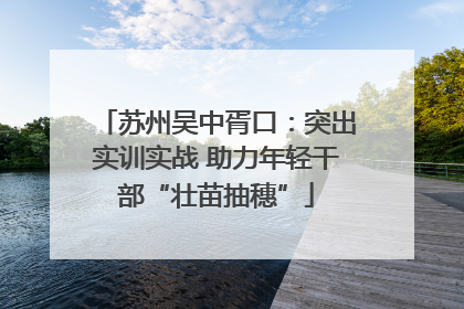 苏州吴中胥口：突出实训实战 助力年轻干部“壮苗抽穗”