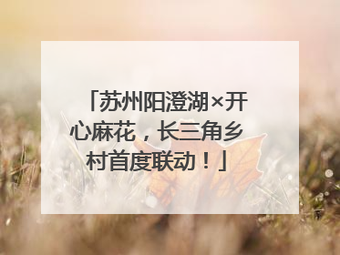 苏州阳澄湖×开心麻花，长三角乡村首度联动！