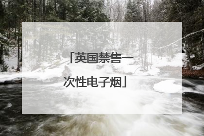 英国禁售一次性电子烟