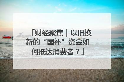 财经聚焦｜以旧换新的“国补”资金如何抵达消费者？