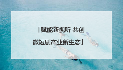 赋能新视听 共创微短剧产业新生态