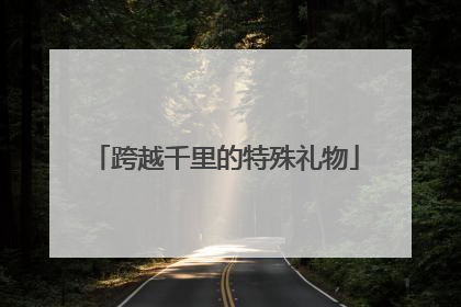 跨越千里的特殊礼物