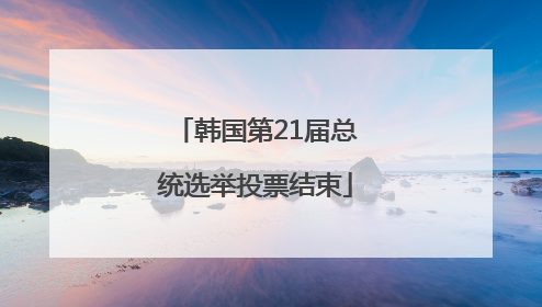 韩国第21届总统选举投票结束