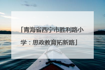 青海省西宁市胜利路小学：思政教育拓新路