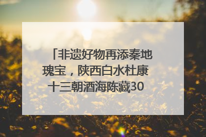 非遗好物再添秦地瑰宝，陕西白水杜康十三朝酒海陈藏30年别具一格