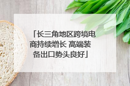长三角地区跨境电商持续增长 高端装备出口势头良好