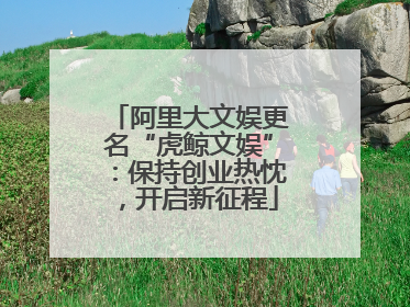 阿里大文娱更名“虎鲸文娱”：保持创业热忱，开启新征程